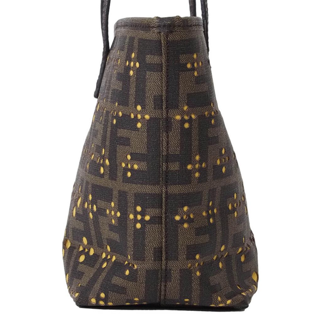 Brown Plastic Fendi Tote