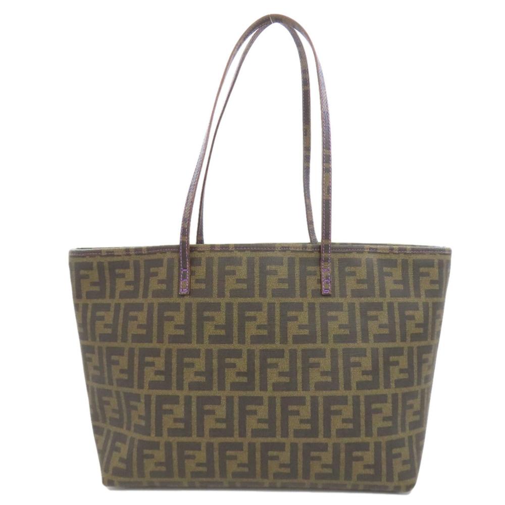 Brown Plastic Fendi Tote