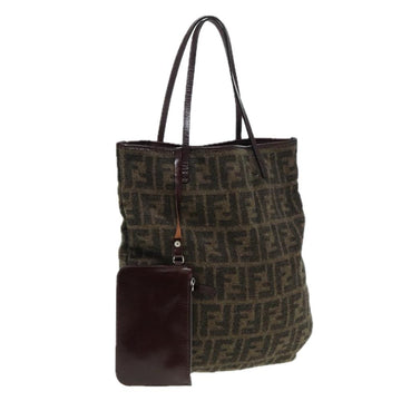 Brown Wool Fendi Tote