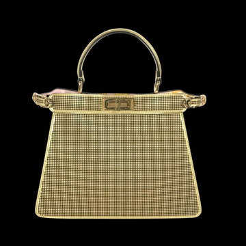 Gold Leather Fendi Baguette