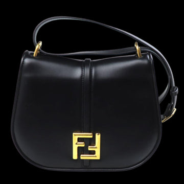 Gold Leather Fendi Shoulder Bag