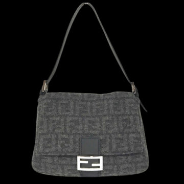 Grey Canvas Fendi Baguette