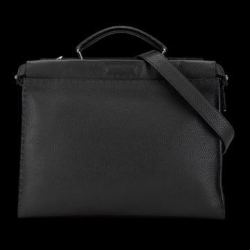 Grey Leather Fendi Peekaboo