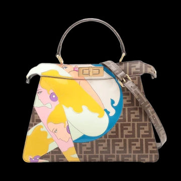 Multicolor Leather Fendi Peekaboo