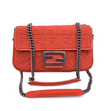 Orange Leather Fendi Handbag