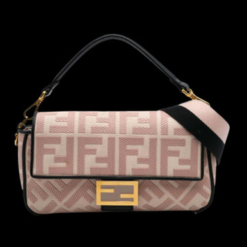 Pink Canvas Fendi Baguette
