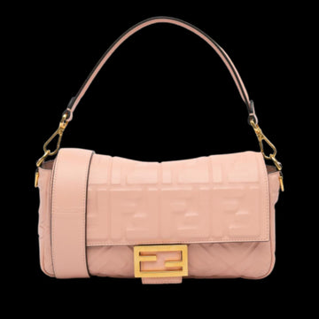 Pink Leather Fendi Baguette