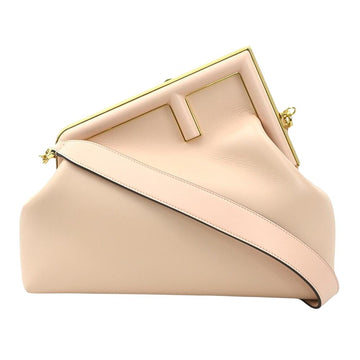 Pink Leather Fendi Shoulder Bag