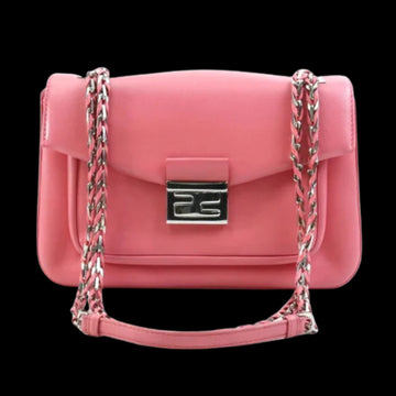 Pink Leather Fendi Shoulder Bag