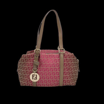 Pink Leather Fendi Shoulder Bag