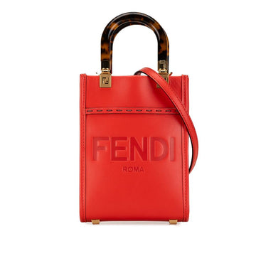 Pink Leather Fendi Shopper