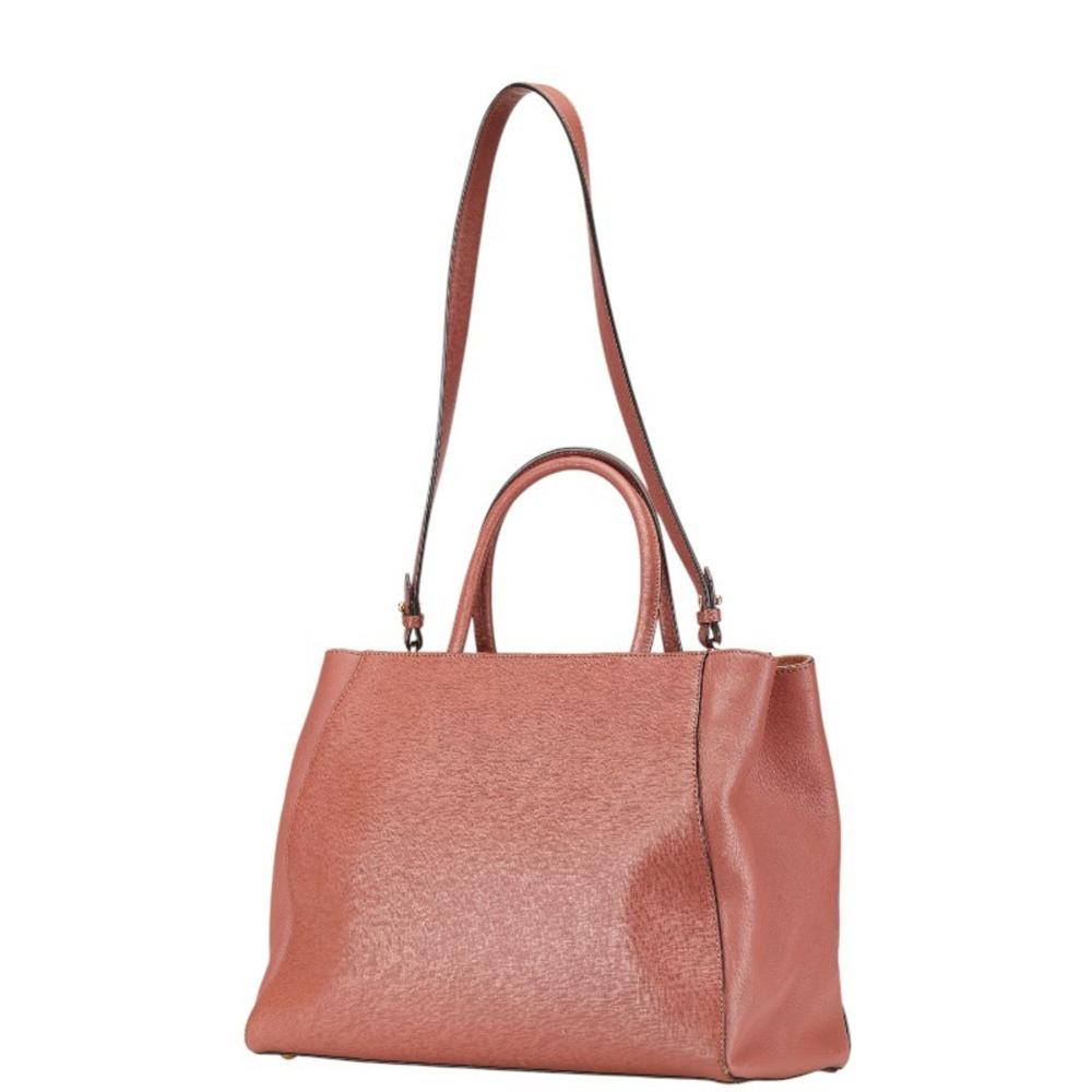 Pink Leather Fendi Tote