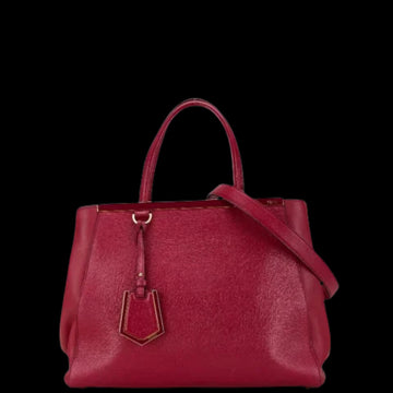 Red Leather Fendi Handbag