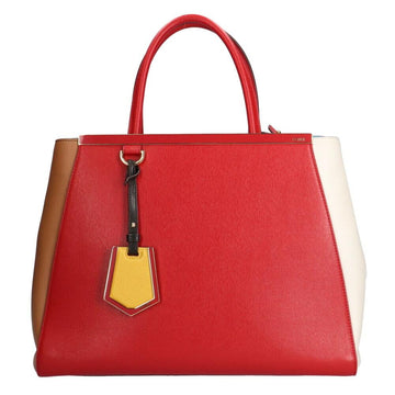 Red Leather Fendi Tote