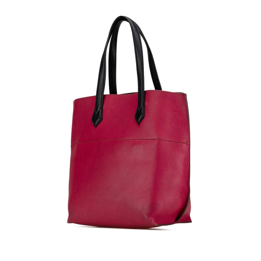 Red Leather Fendi Tote