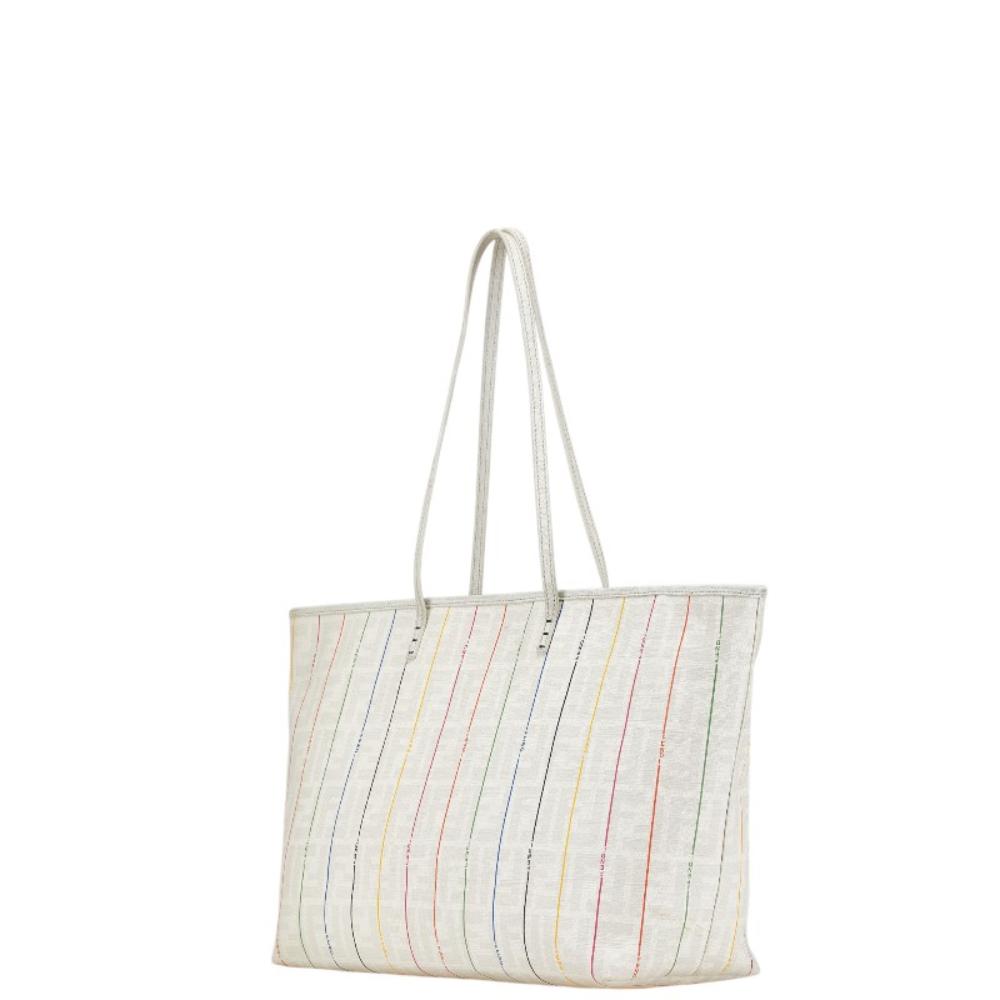 White Canvas Fendi Tote