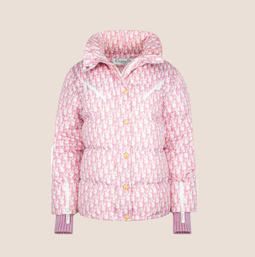 CHRISTIAN DIOR 2004 PINK GIRLY TROTTER PUFFER JACKET