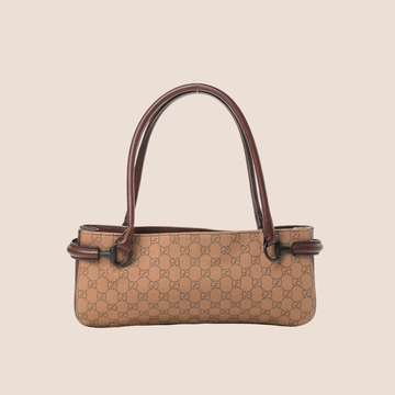 GUCCI BY TOM FORD BROWN CS MONOGRAM MINI TOTE