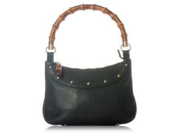 G*G Small Black Leather Bag
