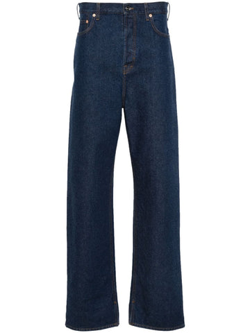 Gucci Men Wide-Leg Denim Cotton Jeans