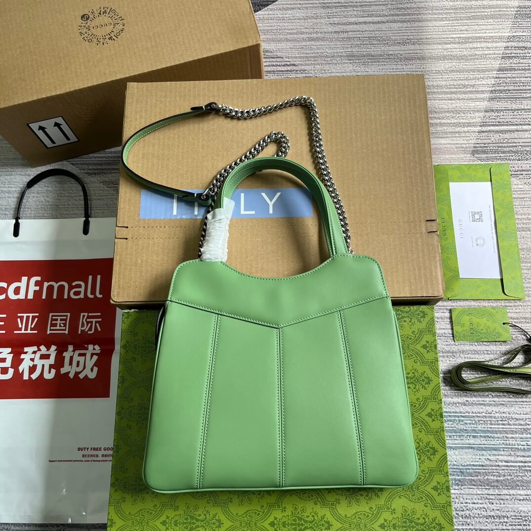 EC 745918 totes Handbag 28cm light green/Genuine Leather