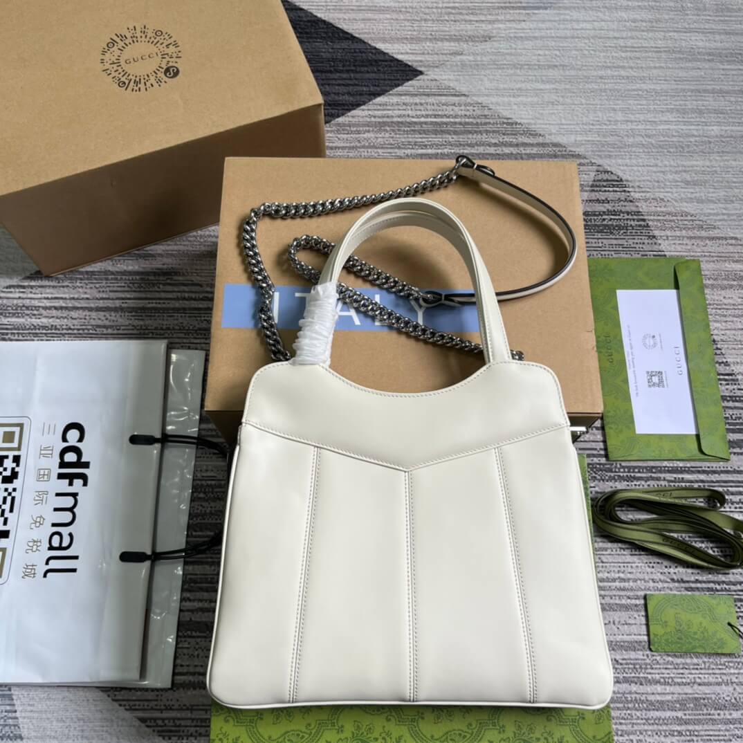 EC 745918 totes Handbag 28cm white/Genuine Leather