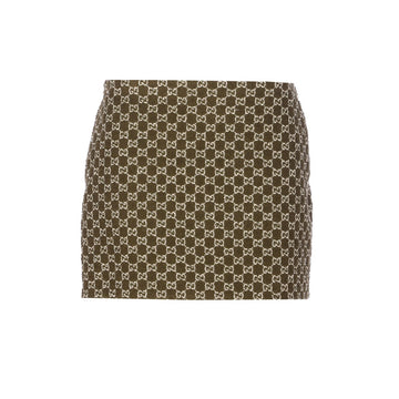 Gucci Women Gg Boucle' Mini Skirt