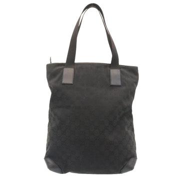 GUCCI EC Canvas Tote Bag Black  am2078g