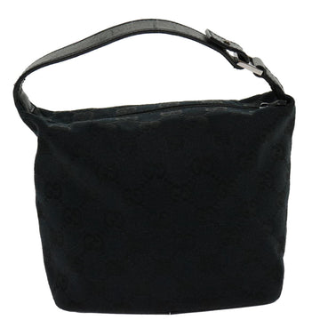 GUCCI EC Canvas Hand Bag Black  am2610g