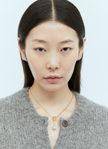 Gucci Women Blondie Pearl Drop Necklace
