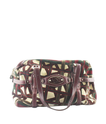 G*G 163290 Satchel Multi-color Velour Tote