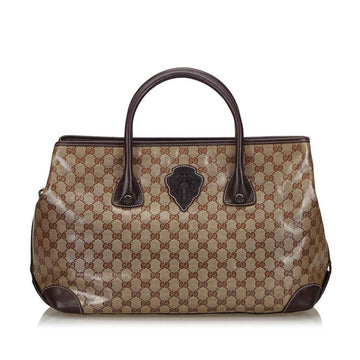G*G PVC CS Canvas Leather Tote