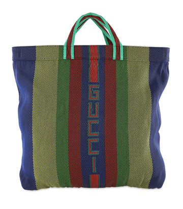 G*G Bag Woven Logo Multicolor Rubber Tote