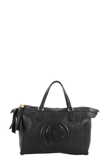 Medium Soho Zip Tote Black