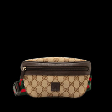 Beige Canvas Gucci Belt Bag