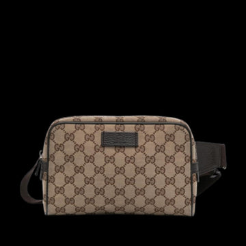 Beige Canvas Gucci Belt Bag