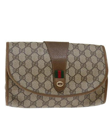 Beige Canvas Gucci Clutch