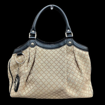 Beige Canvas Gucci Handbag