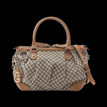 Beige Canvas Gucci Handbag