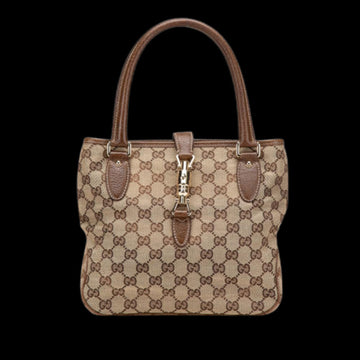 Beige Canvas Gucci Jackie