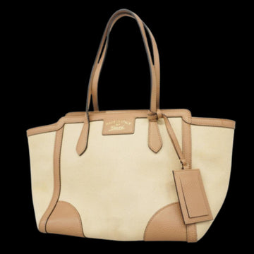 Beige Canvas Gucci Swing Tote