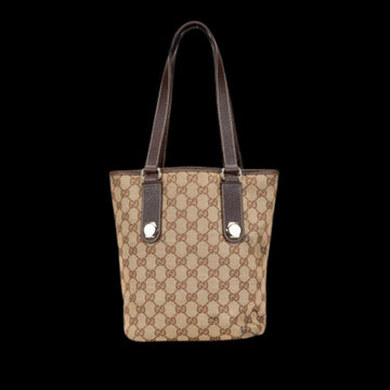 Beige Canvas Gucci Shoulder Bag