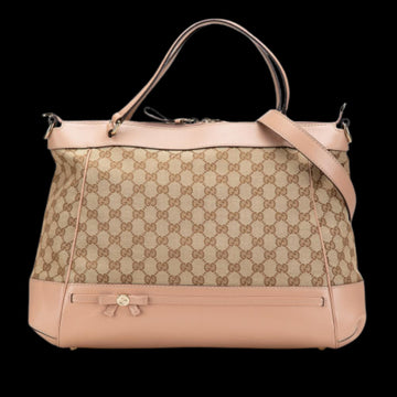 Beige Canvas Gucci Tote