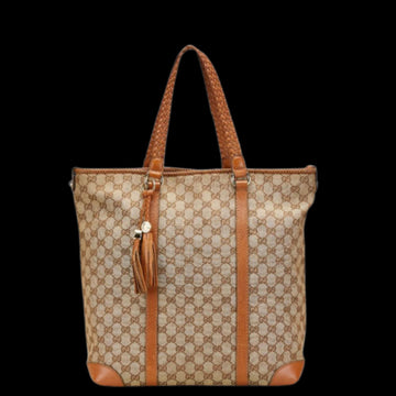 Beige Canvas Gucci Tote