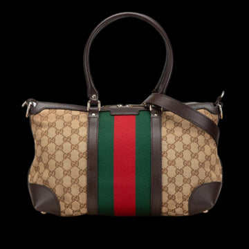 Beige Canvas Gucci Tote