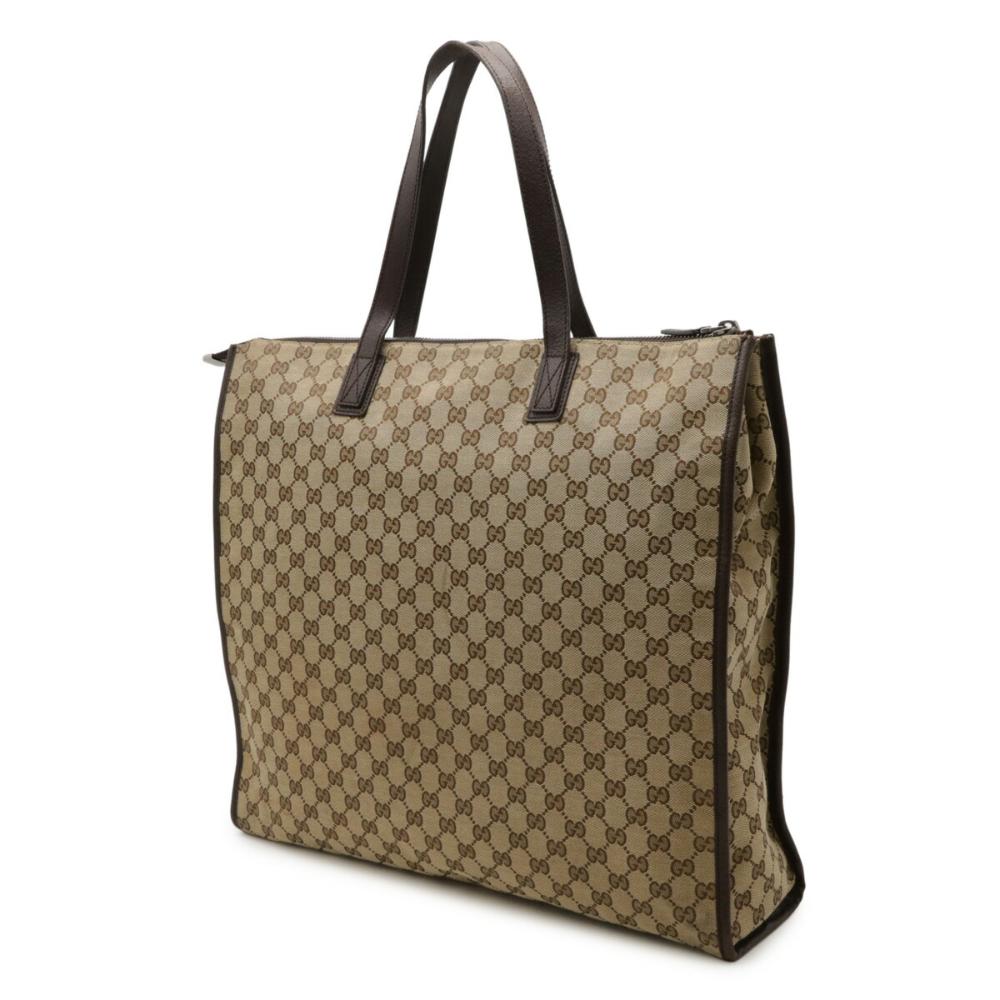 Beige Canvas Gucci Tote