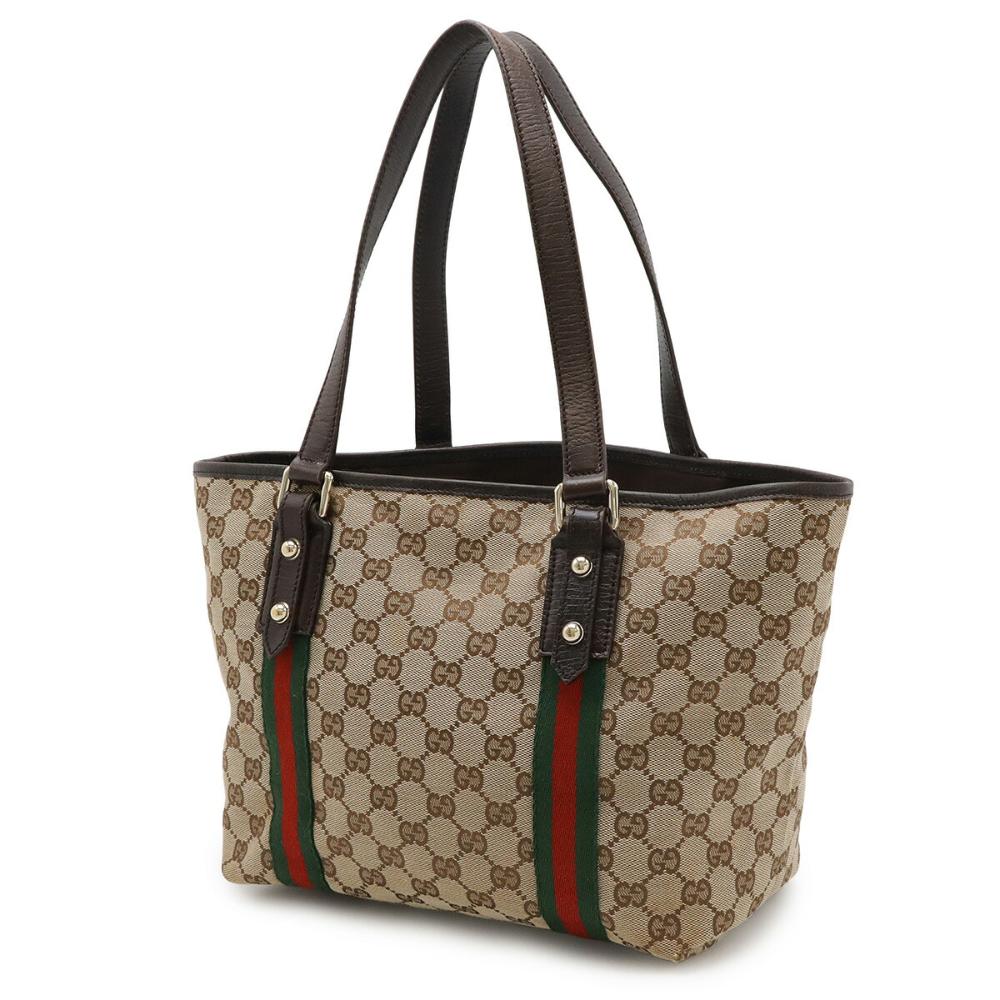 Beige Canvas Gucci Tote