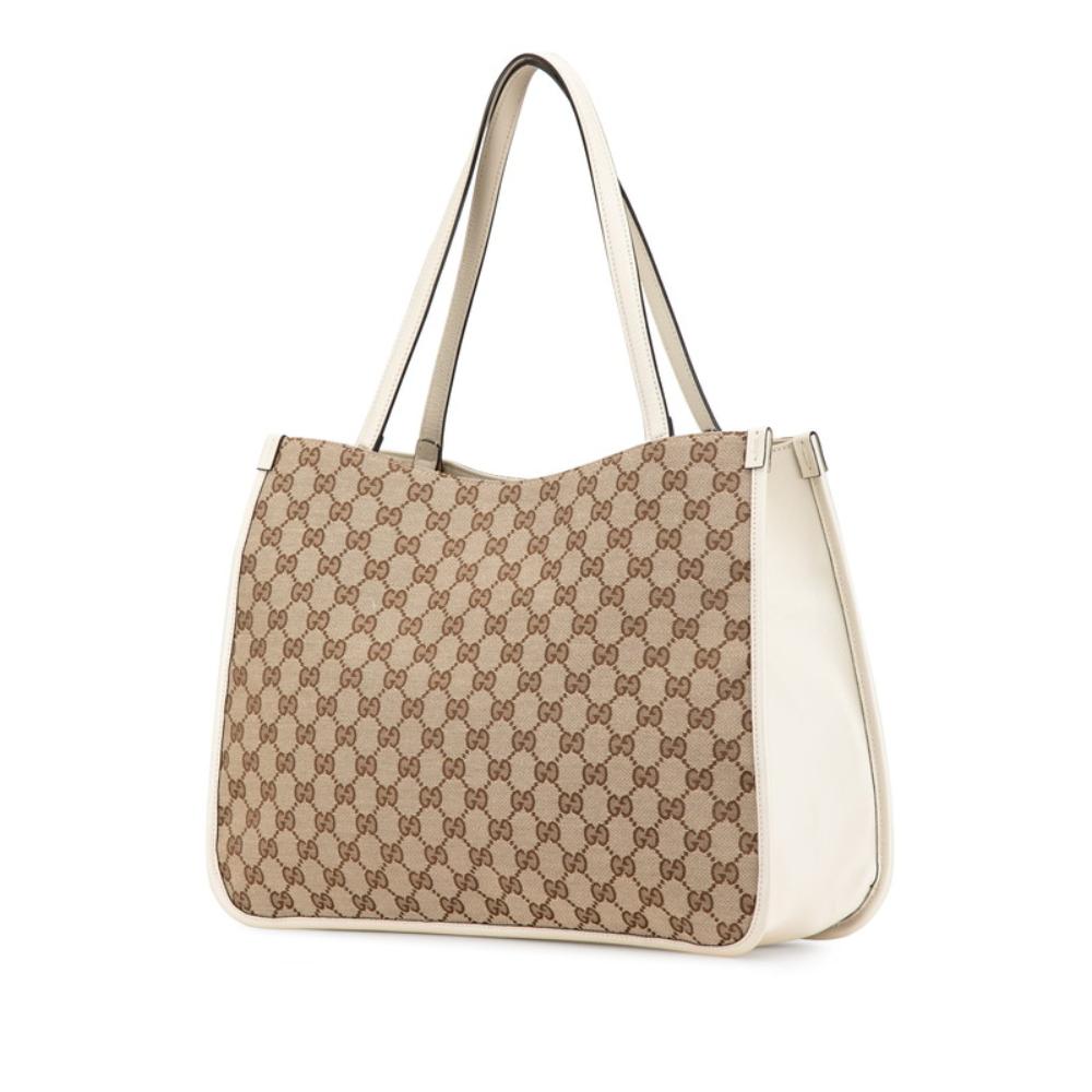 Beige Canvas Gucci Tote