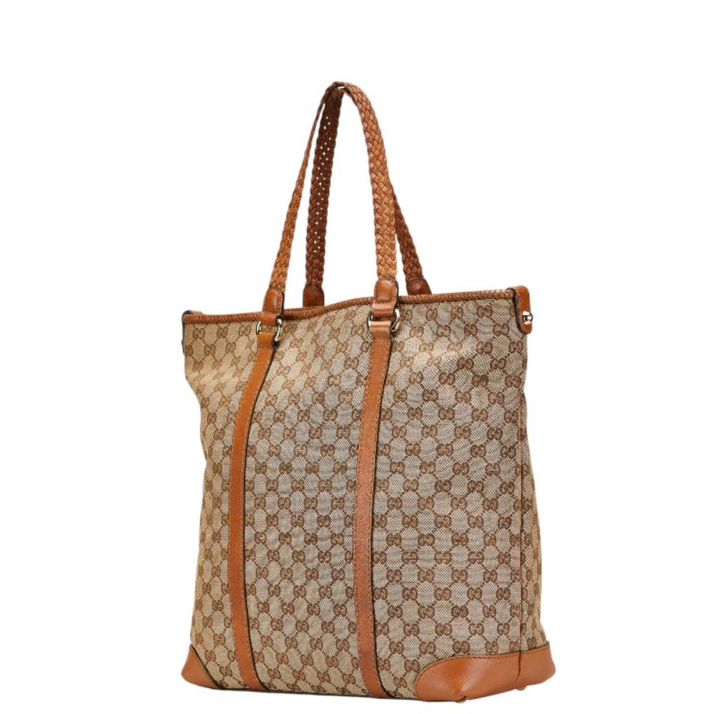 Beige Canvas Gucci Tote
