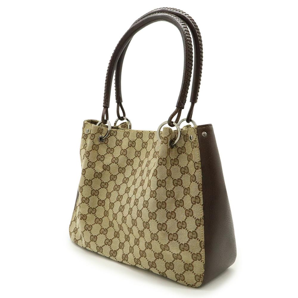 Beige Canvas Gucci Tote